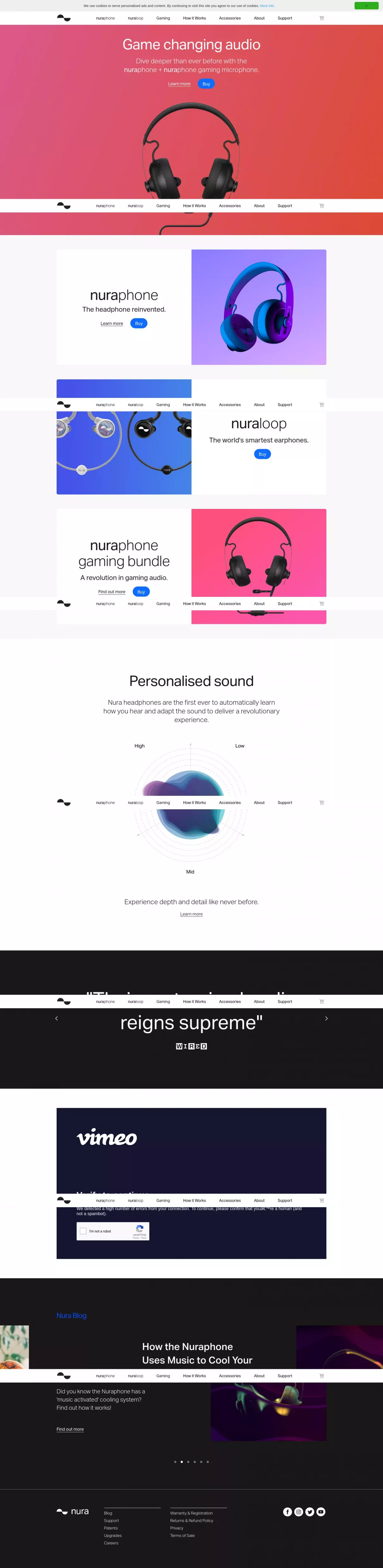 Nice web design by nuraphone